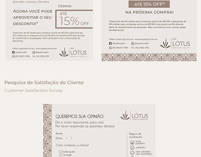 Graphic Designs for Spa Lotus
