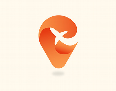 Map and Plane Logo | Travel Agency Logo