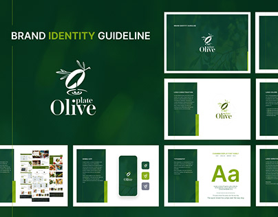 OlivePlae | Olive Oil Product Brand Guideline Design