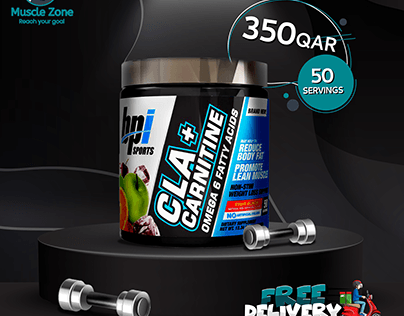 "Muscle Zone Products" Social Media Posters Design
