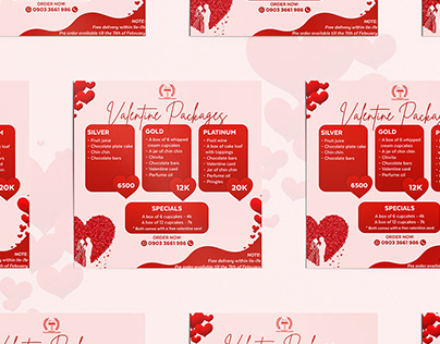 Valentine Packages Promotional Flyer
