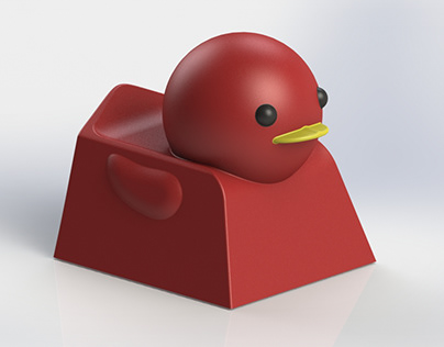 Ducky Keycap for 3D Printing