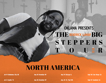 Kendrick Lamar The Big Stepper Tour Poster Design