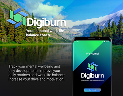 Design concept for the app DIGIBURN