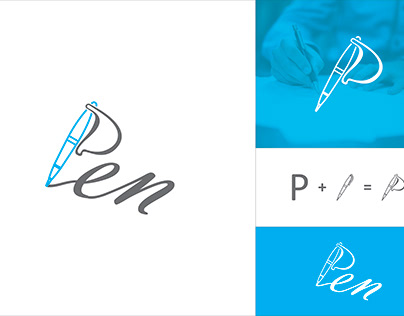 Pen logo design concept