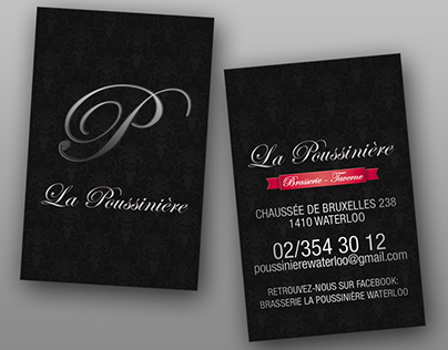 La Poussinière / Business Card