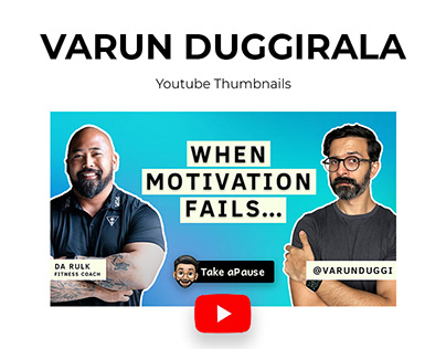 Varun Duggirala - YouTube Thumbnail Design