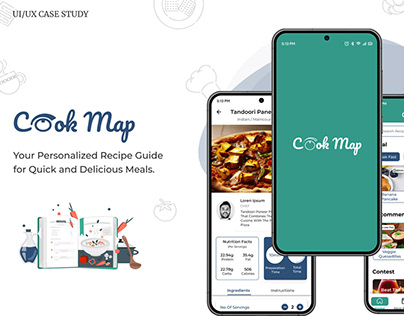 CookMap- food recipe app (UI/UX case study)