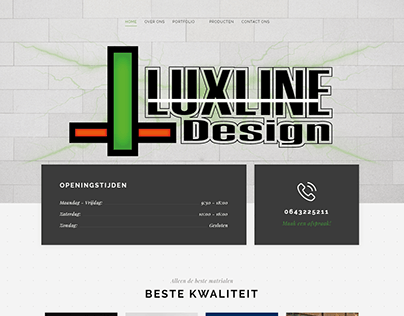 Luxlune design website (Wordpress)