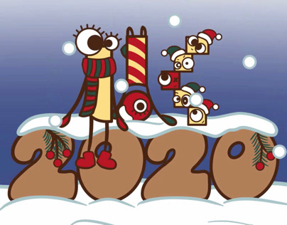 New Year 2020 animation logo