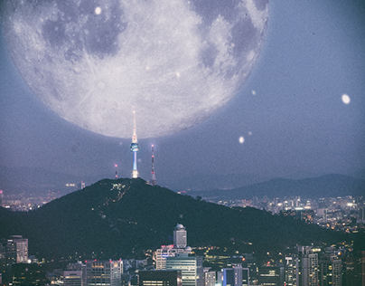 Seoul, Moon, Nightview