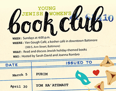 Young Jewish Women's Book Club Postcard