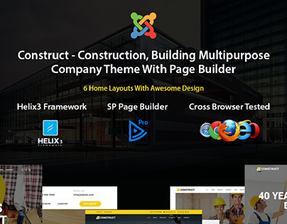 Construct - Construction, Building Joomla Template