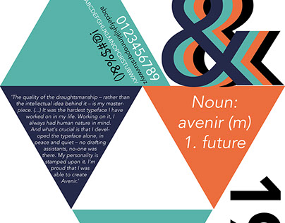 Avenir Typeface Poster