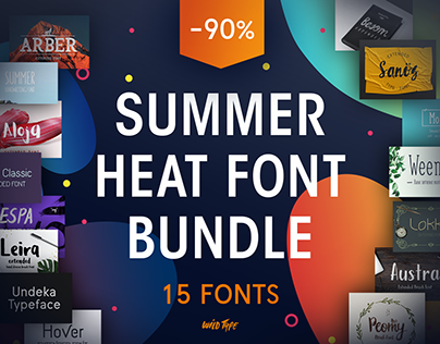 Summer Heat Font Bundle
