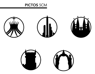 Pictograms - "Countries' Monuments"