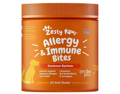 Zesty Paws Dog Allergy & Immune Supplement