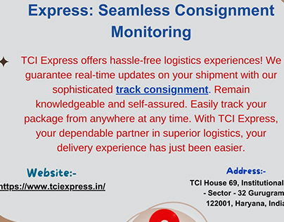 Track Your Shipment with TCI Express