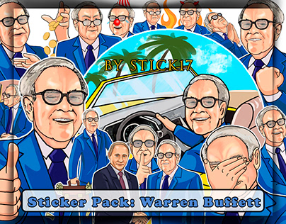 Sticker Pack Warren Buffett (Telegram)