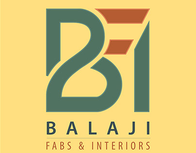 Balaji Fabs & Interior Logo Design