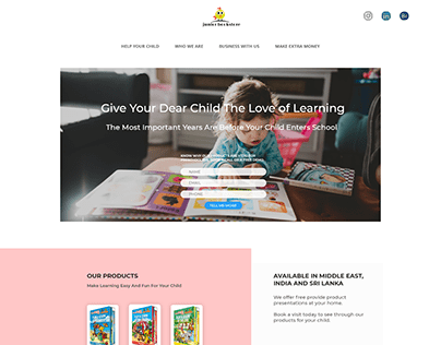 Website Theme: Educational Products