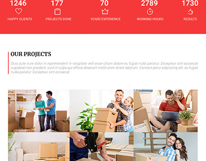 UI/UX Design | Best Moving Services Website Design