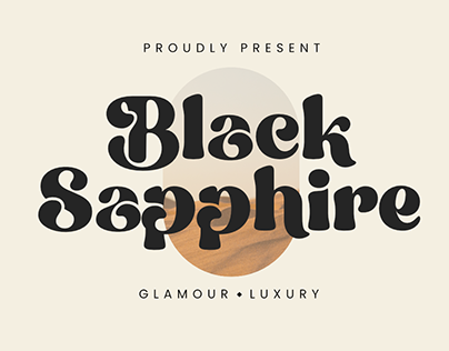 Black Sapphire | Luxury Font