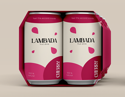 LAMBADA fruit drink packaging design