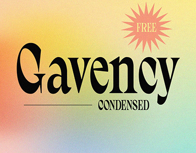 Gavency Condensed - Free Display Serif Font