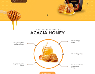 Al-Haroon Honey Website UI Design