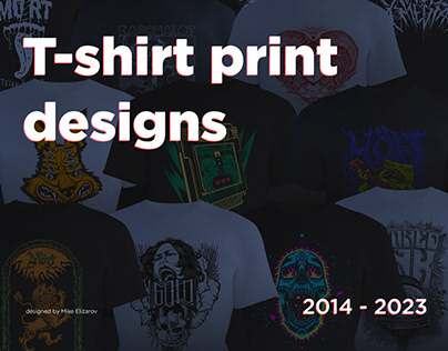 T-shirt prints designs (2014-2023)