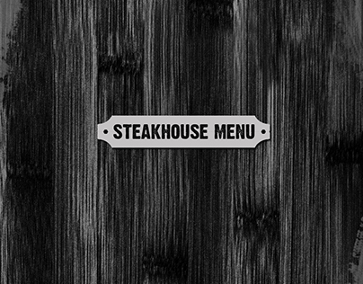 Steakhouse Menu