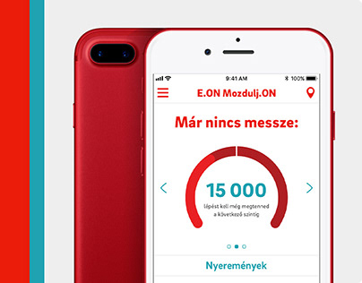 E.On step counter, mobile app
