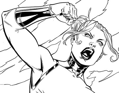 COMPLETE LINEART OF 'GIGANTA STRONG' FOR D.C. COMICS