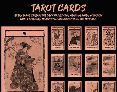 Japanese tarot card design