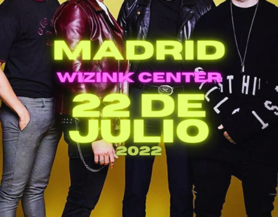 poster de concierto en Madrid 5SOS