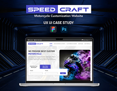 Speed Craft Motorcycle Customization Website