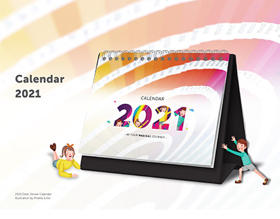 Desk Sticker Calendar 2021