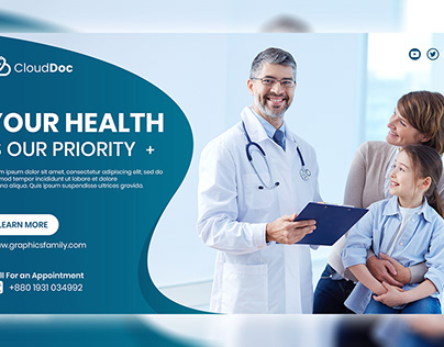 Social Media Banner Design For Health And Medical