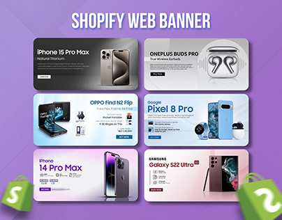 Shopify Web Banner Design | Smartphone & Gadget Banner