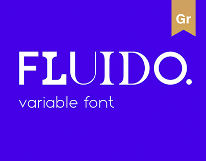 FLUIDO. variable font and website / MA Diploma