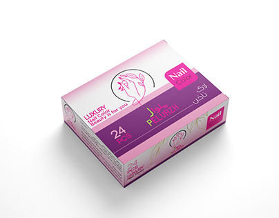 Pelvazh Nail color cosmetic box design