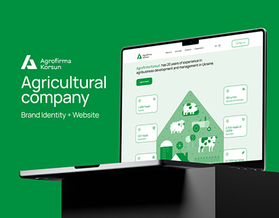 Agricultural company: Brand Identity, Logo & Website