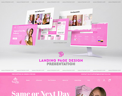 Cosmetic Store Landing page