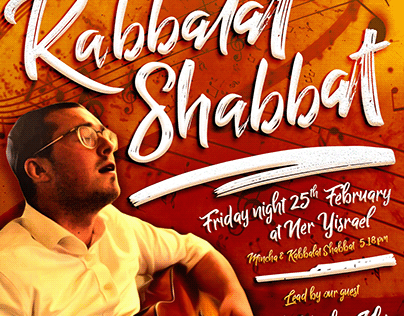 Ner Yisrael - Kabbalat Shabbat flyer