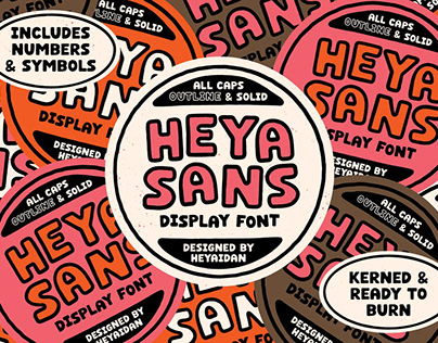 HEYA Sans All Caps Display Font