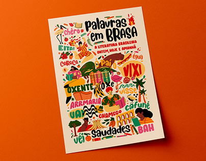 Poster TAG Livros - "Palavras em Brasa"