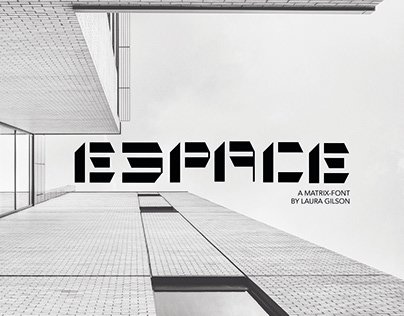 Espace - A matrix-font