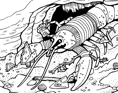 Underwater technology colouring book