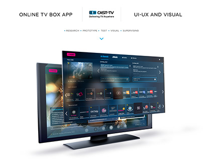UI/UX, interface for online-TV console